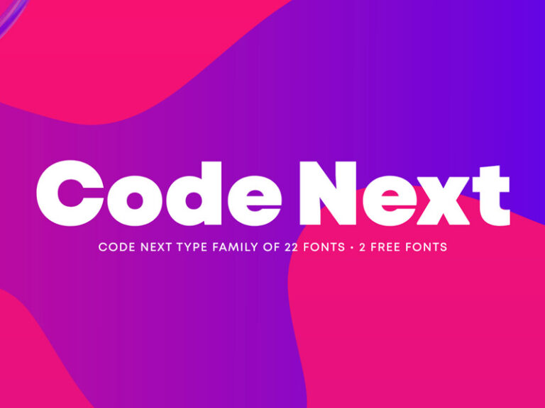 Code Next: Free Grotesque extrabold font