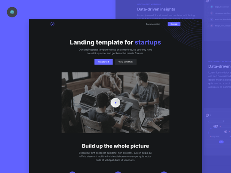 Open - Free React Landing Page Template